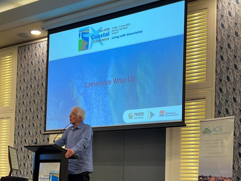Prof Bruce Thom closing the NSW Coastal Conference